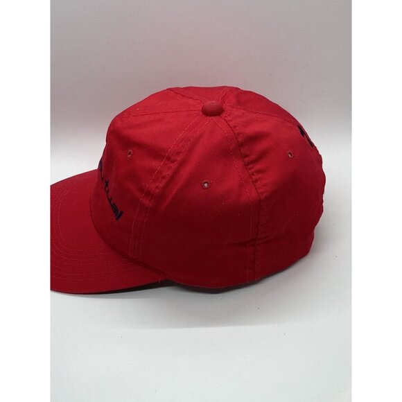 Mass Mutual Red Baseball Cap Hat Snap-back OSFM #7 on Back Embroidery - Picture 11 of 13